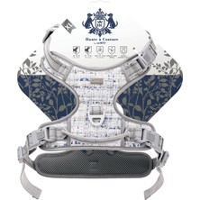 Hakay M-Pets Haute Couture Köpek Göğüs Tasması Mavi (Xl)
