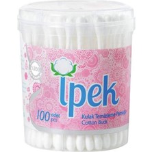 Hakay Ipek Kulak Temizleme Pamuğu, 100 Adet, Yuvarlak Kutu