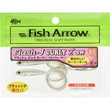 Esranın Dünyası Flash-J Curly Sw 2" (5 Adet/paket) #100 Shirasu/silver Olta