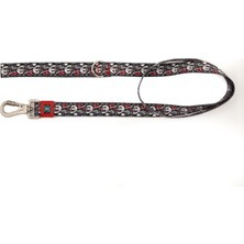 Hakay Pawlook Design Köpek Gezdirme Kayışı – Geri Dönüştürülmüş, Kadifemsi Dokulu, Çift Kilitli Karabina Kanca, 360° Dönüşlü, Dayanıklı & Şık Tasarım, Skull,large