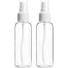 Hakay Grab Kart 100 ml Şeffaf Boş Ince Sis Plastik Mini Seyahat Sprey Şişe Seti, Küçük Doldurulabilir Sıvı Kapları (2)