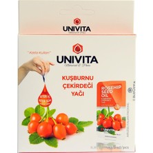 Hakay Unıvıta %100 Doğal Soğuk Sıkım Kuşburnu Çekirdeği Yağı - Rosehip Seed Oil 3 ml x 6 Adet