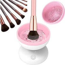 Hakay Coverzone USB ile Çalışan Makyaj Fırçası Temizleme Cihazı, Hız Ayarlı Döner Fırça Yıkama Kabı, Derin Temizlik Sağlayan Kolay Kullanımlı Taşınabilir Brush Cleaner | Mbc-01