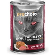Hakay Prochoice Yetişkin Kediler Için, Tahılsız, Dana Etli Ezme, 400 G x 12 Adet