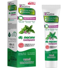 Hakay Bybars Sensıtıve Natural Herbal Diş Macunu Yeşilçay, Ekinezya, Nane Yağı Ekstraktlı Yanında Bambu Diş Fırçası