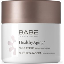 Hakay Laboratorios Babé - Multi Reparadora | Healthyaging+ | Crema Facial Hidratante De Noche Renovadora 50 ml | Nutritiva | Regeneradora | Aspecto Joven | Colágeno | Piel Sensible | Antiarrugas