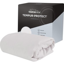 Hakay Tempur-Pedic Tempur-Protect Su Geçirmez Yatak Koruyucu, Tam, Beyaz