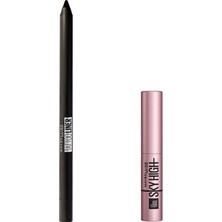Hakay Maybelline New York Tattoo Liner Jel Göz Kalemi 900 Deep Onyx Siyah & Mini Lash Sensational Sky High Maskara Makyaj Seti