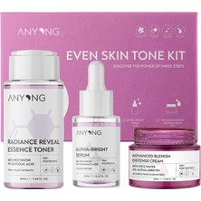 Hakay Anyong Leke Karşıtı ve Aydınlatıcı Cilt Bakım Kiti (Tonik, Serum, Krem) / Pirinç Suyu ve Arbutin (50 ml + 12 ml + 20 Ml)