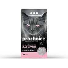 Hakay Prochoice Kedi Kumu, Bebek Pudrası Parfümlü Bentonit,10 Lt