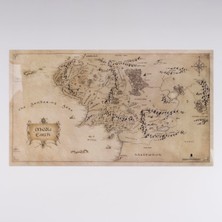 Hakay Lord Of The Rings - Middle Earth Map Lisanslı Amerikan Servis