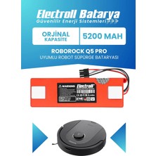 Electroll Roborock S5 Max Uyumlu Batarya 5200MAH Robot Süpürge Batarya Değişimi Aksesuar