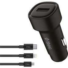 Hakay Ttec Smartcharger 2.4A Araç Şarj Aleti + Trio Kablo 2CKS30TS