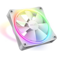 Hakay Nzxt F120 Rgb Duo – 120 mm Çift Taraflı Rgb Fan – 20 Ayrı Ayrı Atanabilir LED – Dengeli Hava Akışı ve Statik Basınç – Akışkan Dinamik Rulman – Pwm Kontrolü – Beyaz