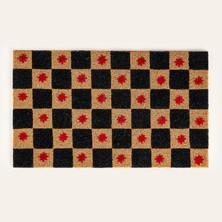 Hakay Kerala Siyah Coir Kapı Önü Paspası 45X75 cm