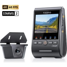 Hakay Viofo A329SW 2 Kameralı Ön+Arka Su Geçirmez 4K 60FPS+2K Sony Starvıs 2 Sensör Gps'li Araç Kamerası