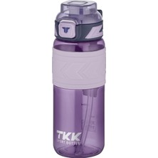 Hakay Vagonlife Tkk 600 ml Çift Kullanım Pipetli/rahat Içim Bpa Içermeyen Tritan Su Matarası TKK600ML1019 Mor
