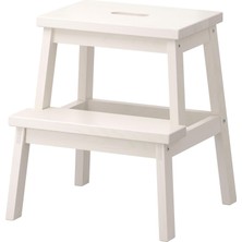 Hakay Ikea Bekväm Basamaklı Tabure, 50 cm (Beyaz)