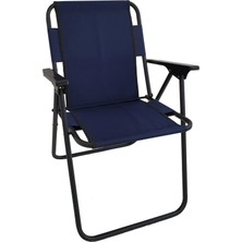Hakay Bofigo Katlanır Sandalye, Lacivert, Metal Gövde, 80 cm Yükseklik, Kamp ve Bahçe Için