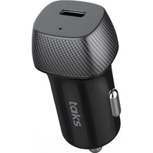 Hakay Taks CP01 30W Pd Usb-C Araç Hızlı Şarj Aleti, Siyah 5CP01S