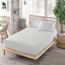 Hakay Yatak Koruyucu Alez-Mikrofiber Kapitoneli Fitted-Yanı Çarşaflı-Çift Kişilik (150X200)