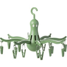 Hakay Ikea Pressa Yeşil 16 Mandallı Çamaşır Kurutma Askılığı