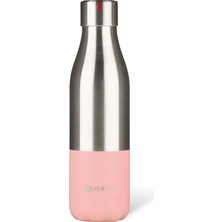 Hakay Les Artıstes Paris A-4373 Bottle'up Termos, 500 Ml, Bpa Içermeyen Termos, Tekrar Kullanılabilir, 12 Saat Sıcak ve 24 Saat Soğuk Tutar, Paslanmaz Çelik, Bölünmüş Pembe Tasarım