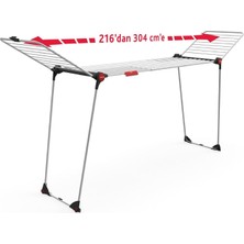 Hakay Vileda Infinity Flex 2 Metre'ye Kadar Uzatılabilir, 30 Metre Kurutma Alana Sahip Çamaşır Kurutmalığı