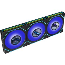 Hakay Lian Li Unı Fan Reverse Sl Inf LCD Flex 3X120MM Siyah Kasa Fanı (G9F.12RSLIND1F3B.00)