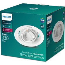 Hakay Philips Pomeron Gömme Spot Işık 5W 330 Lumen 2700K Sarı Işık
