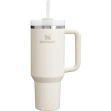 Hakay Stanley Quencher H2.0 Flowstate Pipetli Termos Bardak 1.18 Litre - Krem 2.0 | Paslanmaz Çelik