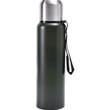 Hakay 304 L Çelik 750 ml Yeşil Kamp Piknik Termos Tutmalı Termos CIN491YS