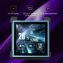 Hakay Lian Li Hydroshift Iı Lcd-S 360N Fansız Siyah Sivi Sogutucu