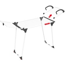 Hakay Vileda Premium 2in1 Masa Çamaşır Askılığı Alüminyum Teller Beyaz - 180 x 57 x 91 cm