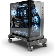 Hakay Prexua Roller Tekerli Bilgisayar Kasa Standı - Pc Stand - RLR50 (Large)