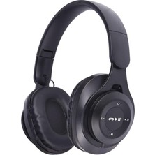 Hakay Psr Aksesuar M6 Plus Bluetooth Kulaklık - Katlanabilir ve Ayarlanabilir Kulak Üstü Tasarım | Yüksek Bass | 5 Saat Kullanım | 90 Saat Bekleme Süresi (Siyah)