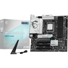 Hakay Msı B860M Gamıng Plus Wıfı Soket 1851 Ddr5 8600MHZ(OC) 3xm.2 1x Tb4 HDMI Dısplay 5g Lan Wıfı 7 Matx