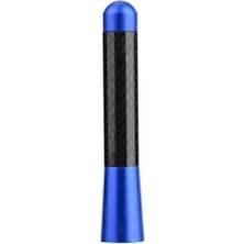 Hakay Uni̇versal Mavi̇ Karbon Fi̇ber Oto Çubuk Radyo Anteni̇ 12 cm