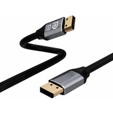 Hakay Coverzone 3 Metre Displayport 1.2 Premium 4K UHD Kablo - 21.6gbps Hız, 4K@60Hz, 2K@165Hz, 1080P, Ultra Hd, Displayport 1.2 Uyumlu, Derin Renk Desteği | ZR836 (3 Metre)
