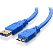 Hakay Primex PX-4120 USB 3.0 30 cm Taşınabilir Harddisk Kablosu, Usb-A To Micro-B Harici Disk Data ve Güç Kablosu, Wd Seagate Toshiba Samsung Adata Intenso Uyumlu Kısa USB 3.0 HDD SSD Bağlantı Kablosu