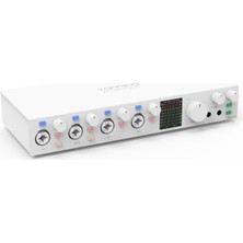 Hakay Topping Professional E4X4 Pre | White Yüksek Kalite Usb-C Ses Kartı: 4-Giriş/4-Çıkış 24BIT/192KHZ, 8...600OHM Arası Kulaklıklara Kadar Kullanılabilir. (Pc/mac)