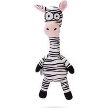 Hakay Beeztees Köpek Oyuncağı, Sesli, Zebra, Peluş, Siyah/beyaz, 33X10X9CM