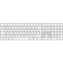Hakay Apple Touch Id Özellikli ve Sayısal Tuş Takımlı Magic Keyboard: Bluetooth, Şarj Edilebilir. Apple Çipe Sahip Mac Bilgisayarlarla Çalışır; Türkçe Q Klavye, Beyaz Tuşlar (Usb-C)