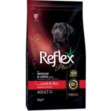 Hakay Reflex Plus Orta Büyük Irk Kuzu Yetişkin Köpek Maması 3 kg