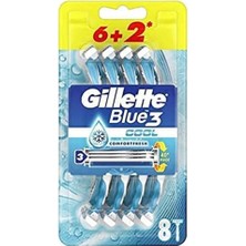 Aesco Gillette Blue3 Cool Kullan At Tıraş Bıçağı 8'li