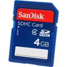 Hakay Sandisk 4gb Class 4 Sdhc Flash Memory Card- SDSDB-004G-B35 (Label May Change)