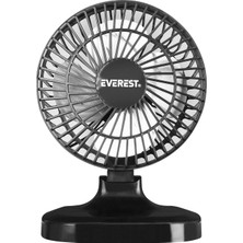 Hakay Lunatic Everest FAN-503 7" Büyüklüğünde Masa Üstü Siyah USB Fan Serinletici Vantilatör