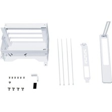 Hakay Lian-Li O11DEXL-1W Dik Gpu Braketi Yükseltme Kiti 40 Serisi Gpu Için O11 Dinamik Evo Xl Beyaz Yükseltici Kablo Dahil Değildir - O11DEXL-1W