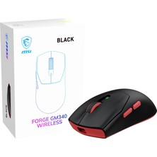 Hakay Msı Forge GM340 Wireless 12000 Dpı 1000Hz Rgb Kablosuz Siyah Gaming Mouse