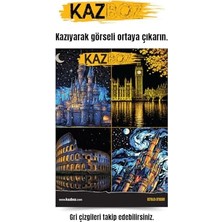Aesco Kazboz Kazıma Sanatı Seti, Kale ve Tarihi Yapılar Temalı, 20X28.5 Cm, 4 Farklı Tasarım